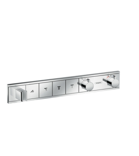 Hansgrohe RainSelect zuhanycsaptelep színkészlet 4 fogyasztóhoz, falsík alatti szereléshez, króm 15357000