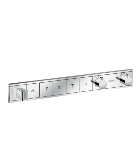 Hansgrohe RainSelect zuhanycsaptelep színkészlet 5 fogyasztóhoz, falsík alatti szereléshez, króm 15358000