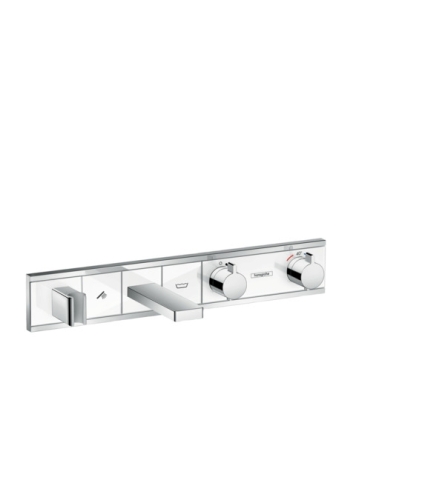 Hansgrohe RainSelect kádcsaptelep színkészlet 2 fogyasztóhoz, falsík alatti szereléshez, fehér/króm 15359400