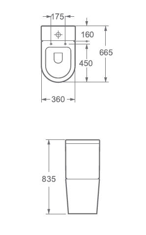 Wellis Clement monoblokkos wc WF00031