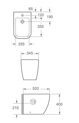 Wellis Ditte álló bidé WF00024