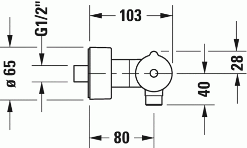 Duravit C.1 termosztátos zuhanycsaptelep C14220000010