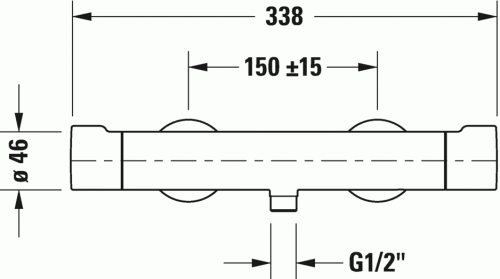 Duravit C.1 termosztátos zuhanycsaptelep C14220000010