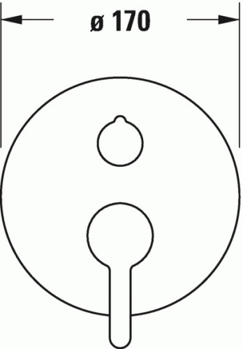 Duravit C.1 egykaros kádcsaptelep, falsík alatti szereléshez C15210018010