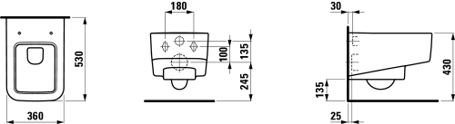 Laufen Pro S fali wc H8209610000001 (8.2096.1.000.000.1)