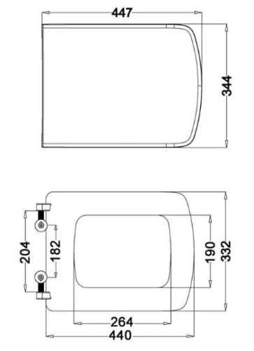 Sapho PURITY WC ülőke, soft close, inox pántok (40S30200I)