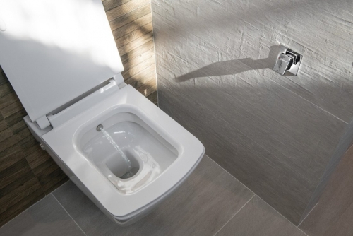 Sapho ISVEA PURITY fali WC bidé zuhannyal, fehér 10PL02007-DL