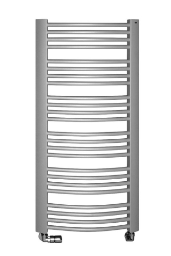 Sapho FOCUS F fürdőszobai radiátor 595x1238mm, 726W, ezüst struktúrált (F-613SS)
