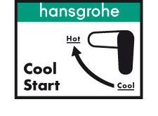 Hansgrohe Novus egykaros mosdócsaptelep 70 CoolStart push-open lefolyóval 71022000