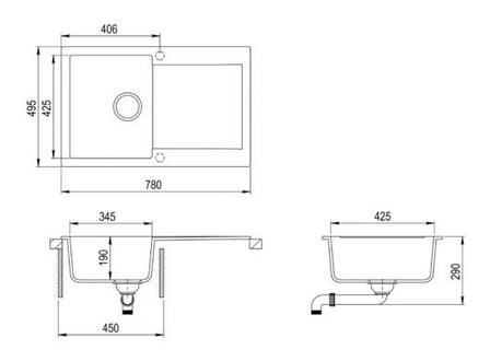 TEKA Clivo 45 B-TQ gránit mosogatótálca, topázbézs 40148002