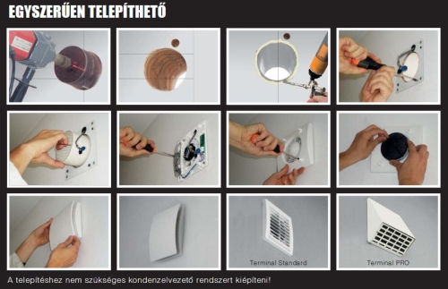 Aerauliqa Quantum HR100 hővisszanyerős szellőztető ventilátor 000468