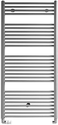 Aqualine 1690x600 egyenes fürdőszobai radiátor, 889 W, metálezüst (ILS66)