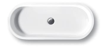 Hatria Area 80x35 cm pultra ültethető mosdó Y0UF