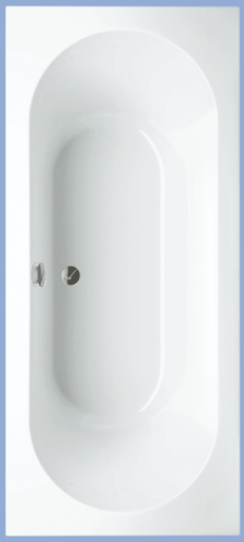 Alföldi Cassandra 180x80 cm egyenes kád UBA180CAS2P-01