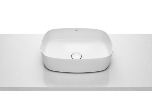 Roca Inspira SOFT 50x37 cm pultra ültethető FINECERAMIC mosdó fehér A327500000