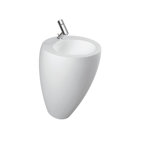 Laufen ILBAGNOALESSI ONE szabadonálló mosdó 52x53 cm fehér LCC felülettel H8119714001041