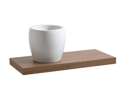 Laufen ILBAGNOALESSI ONE 45x45 cm ráültethető mosdó csaplyuk nélkül H8119734001091 (8.1197.3.400.109.1)