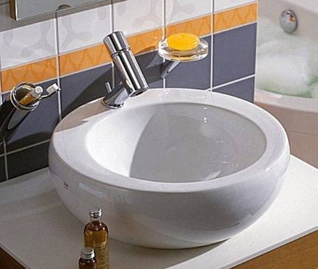 Laufen ILBAGNOALESSI ONE 52x52 cm ráültethető mosdó H8189714001041 (8.1897.1.400.104.1)