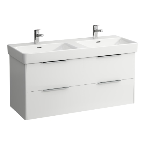 Laufen Pro S 130x46 cm dupla mosdó csaplyuk nélkül H8149680001091 (8.1496.8.000.109.1)