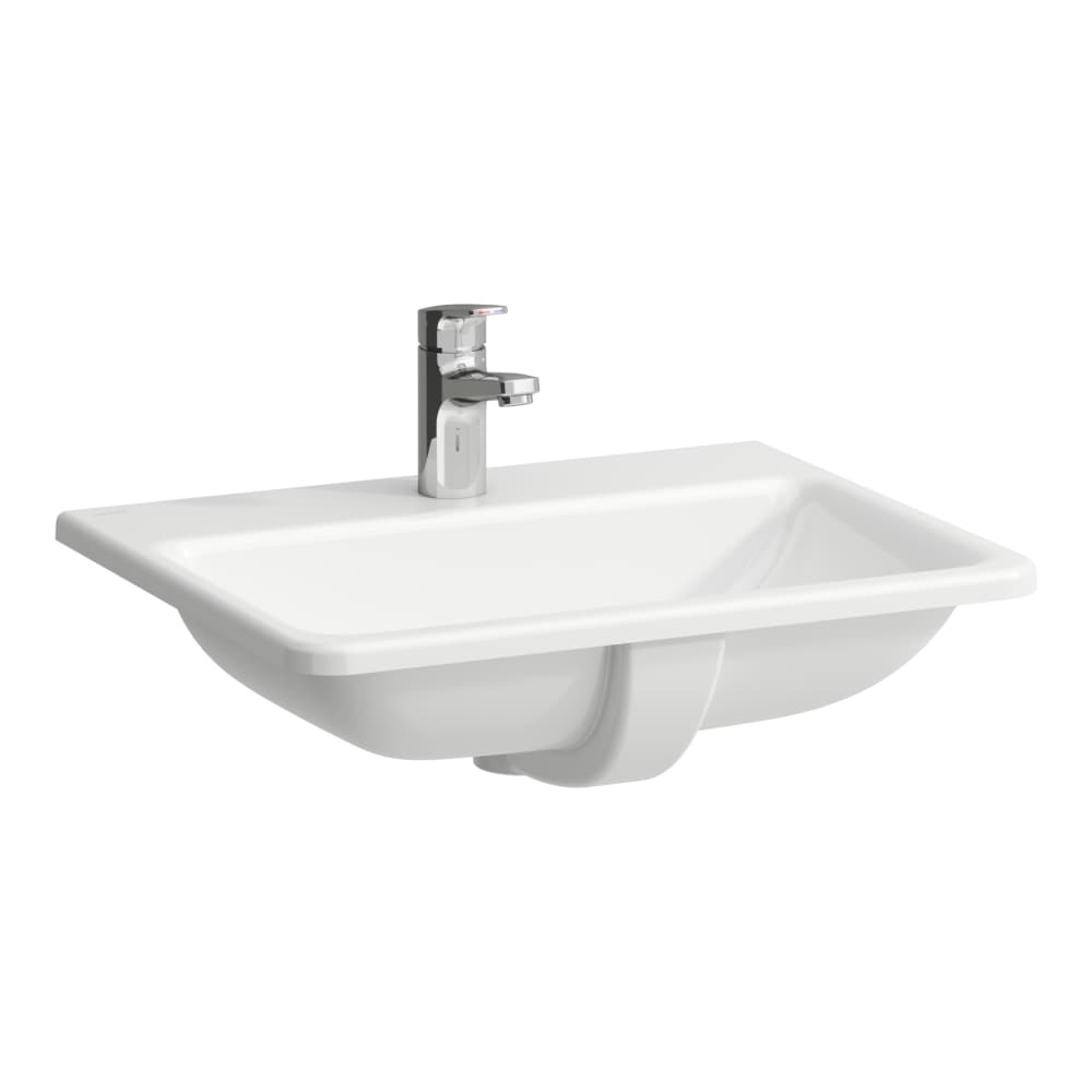Laufen Pro S 56x44 cm beépíthető mosdó három csaplyukkal H8189630001081 (8.1896.3.000.108.1)