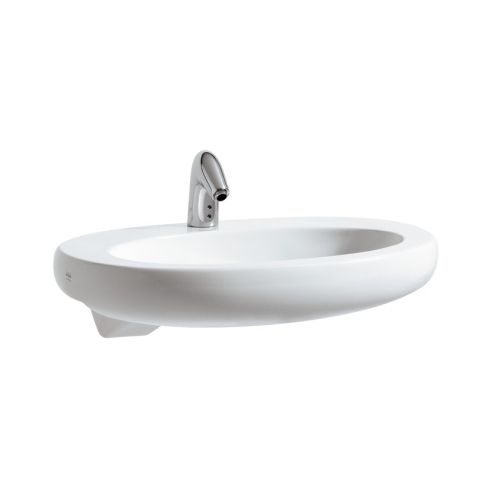 Laufen ILBAGNOALESSI ONE 75x50 félig beépíthető mosdó H8139724001041 (8.1397.2.400.104.1)