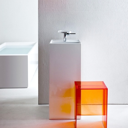 Laufen KARTELL BY LAUFEN 37,5x43,5 cm szabadon álló mosdó három csaplyukkal H8113310001581 (8.1133.1.000.158.1)