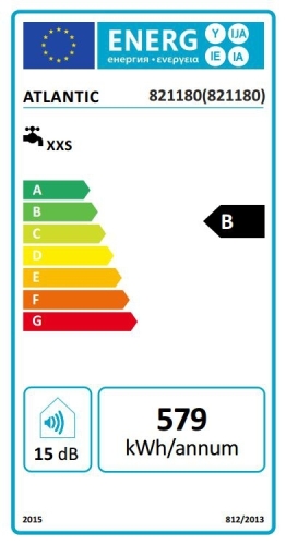 ATLANTIC Opro ERP tárolós vízmelegítő, elektromos, felső elhelyezés, zárt renszerű, 10L (ATL_821179)