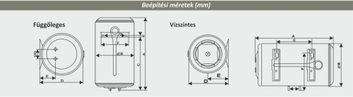 ATLANTIC Opro+ ERP tárolós vízmelegítő, elektromos, 1.5kW, 120l (ATL_861215)
