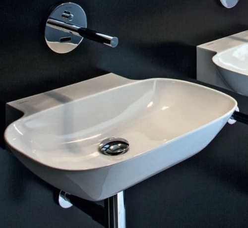 Laufen INO 56x45 cm mosdó csaplyuk és túlfolyó nélkül H8103020001121 (8.1030.2.000.112.1)