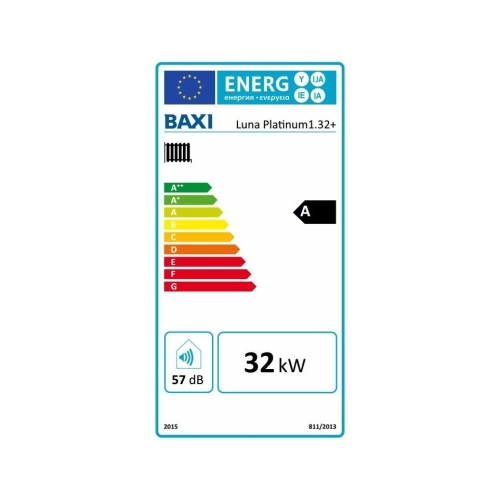 BAXI Luna Platinum 1.32+ ERP fűtőkazán, kondenzációs, fali, 32kW (BAX_LUNAPLATINUM132P)