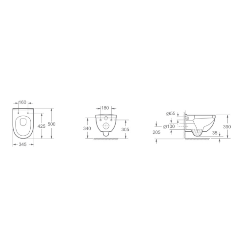 MyLine Spa Elle fali wc WF00013