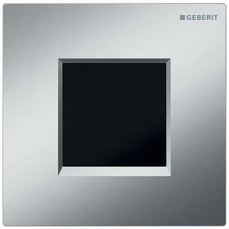 Geberit 30 vizelde vezérlés elektronikus működtetéssel, elemes működtetés, matt króm/magasfényű króm/matt króm 116.037.KN.1