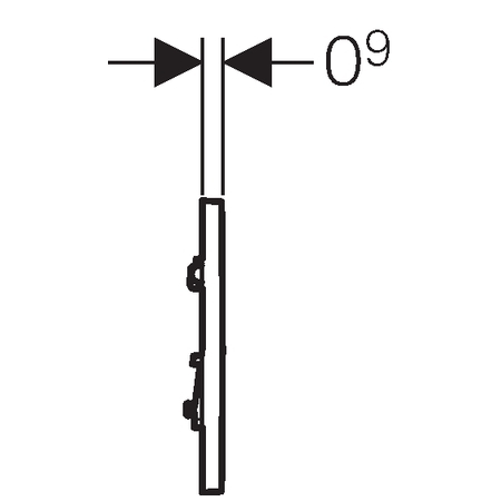 Geberit 30 vizelde vezérlés pneumatikus nyomólap matt króm/magasfényű króm/matt króm 116.017.KN.1