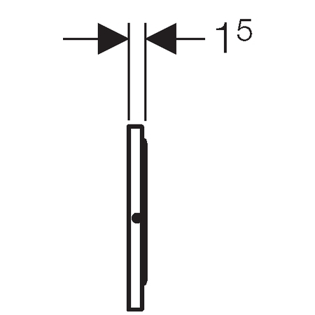 Geberit Sigma10 nyomólap WC öblítés elektronikus működtetéssel, hálózati üzem 115.856.SN.1
