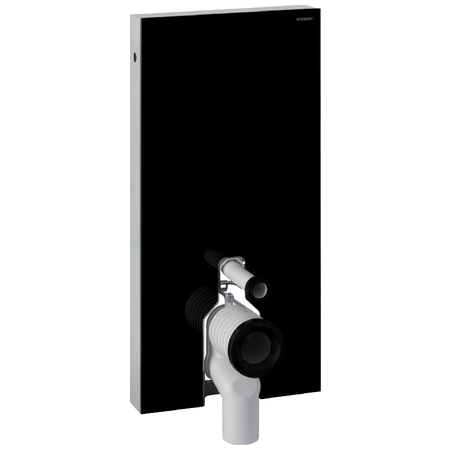 Geberit Monolith szanitermodul talpon álló WC-hez, 101 cm, fekete üveg 131.002.SJ.5