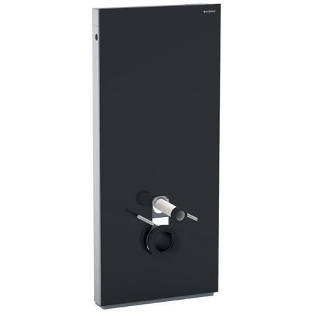 Geberit Monolith szanitermodul fali WC-hez, 114 cm fekete üveg 131.031.SJ.5