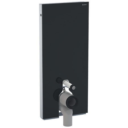 Geberit Monolith szanitermodul talpon álló WC-hez, 114 cm, fekete üveg 131.033.SJ.5