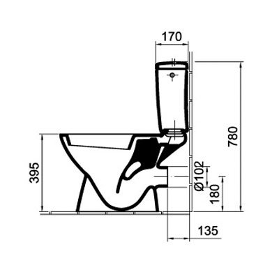 Alföldi Solinar monoblokkos WC (6003 19 01)