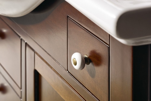 Sapho GALLO WOOD GALANTA ORCHIDEA mosdótartó szekrény, 2 ajtóval, 6 fiókkal, 99,5x82x33cm, tömör fa/mahagóni 1698