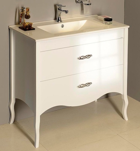 Sapho SALMA mosdótartó szekrény 89,5x85x45cm, fehér (SA090-3030)
