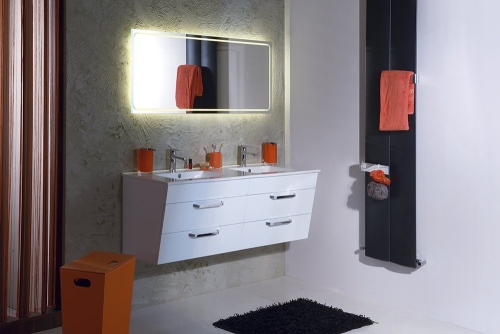 Sapho KALI mosdótartó szekrény mosdóval 150x50x46, fehér (2X560761601-150)