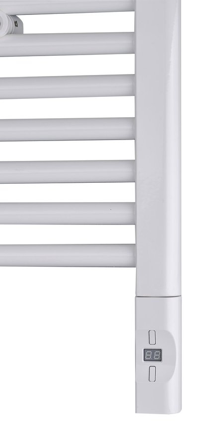 Sapho elektromos termosztátos fűtőpatron radiátorhoz, távirányítóval, 600W, D forma, fehér (HVD-600)