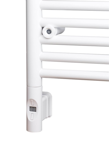 Sapho elektromos termosztátos fűtőpatron radiátorhoz, távirányítóval, 600W, kerek, fehér (HVO-600)