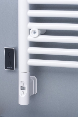 Sapho elektromos termosztátos fűtőpatron radiátorhoz, távirányítóval, 900W, kerek, fehér (HVO-900)