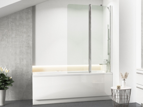 Ravak CVS2 100 cm jobbos kádparaván Transparent üveggel, krómhatású 7QRA0C00Z1