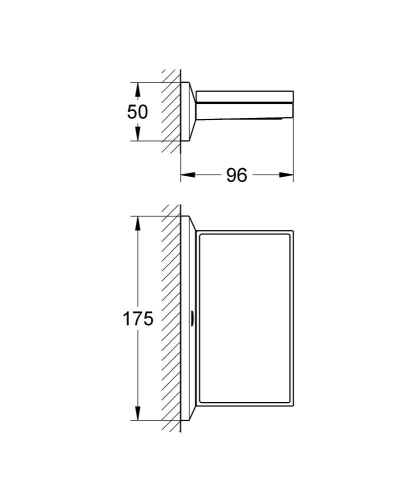 Grohe Allure Brilliant polc szappantartóval 40504 000 (40504000)