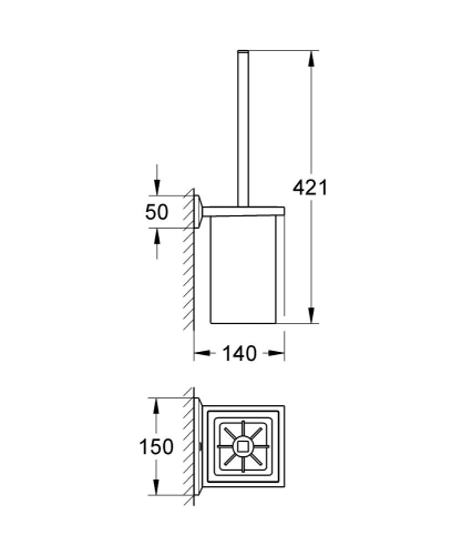 Grohe Allure Brilliant WC-kefe garnitúra 40500 000 (40500000)