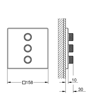 Grohe Grohtherm SmartControl szabályozó, króm 29127000