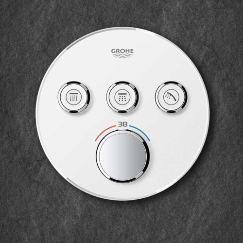 GROHE Grohtherm SmartControl termosztátos színkészlet, fehér üveg 29904LS0