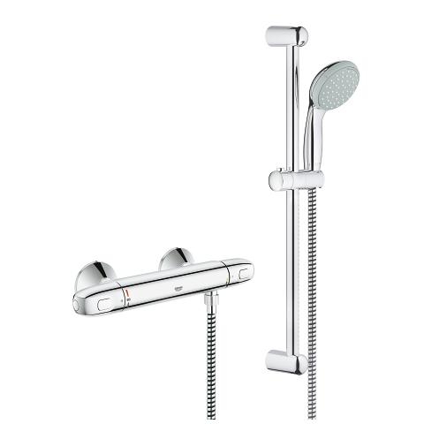 Grohe Grohtherm 1000 termosztátos zuhanycsaptelep zuhanyszettel 34151003